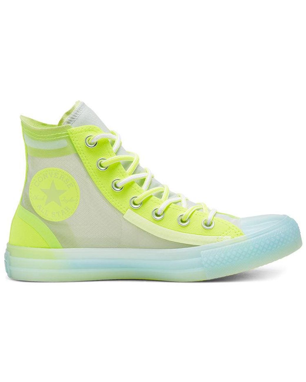 Converse Translucent Mesh Utility Chuck Taylor All Star High Top Volt-white  in Green | Lyst
