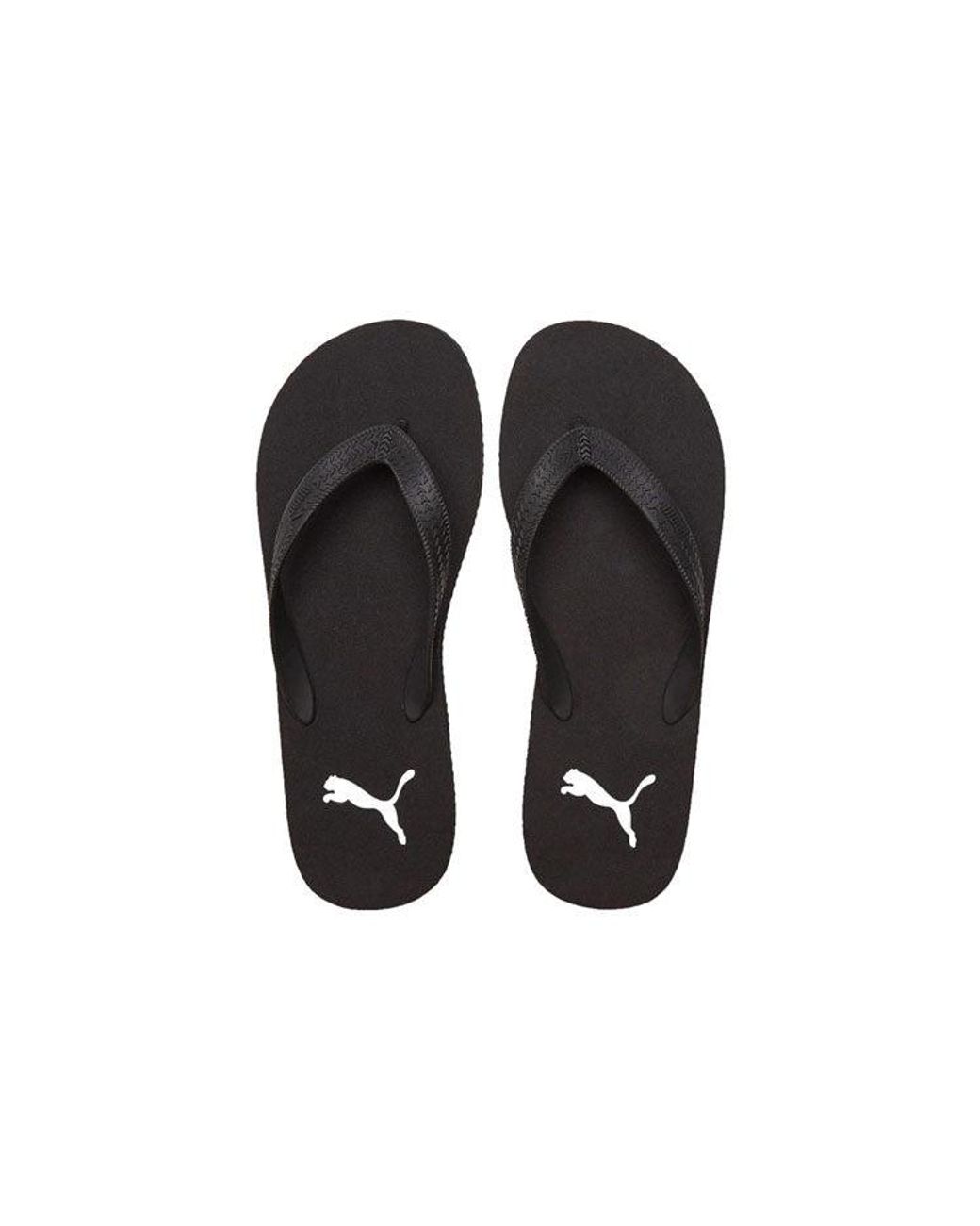 PUMA Black First Flip Sandals Slides for men