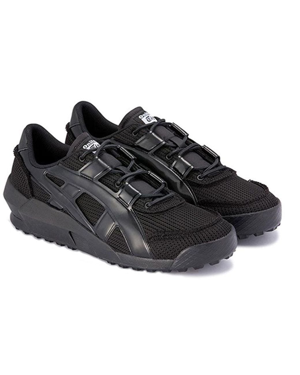 Onitsuka Tiger Black Big Logo Trainer for men