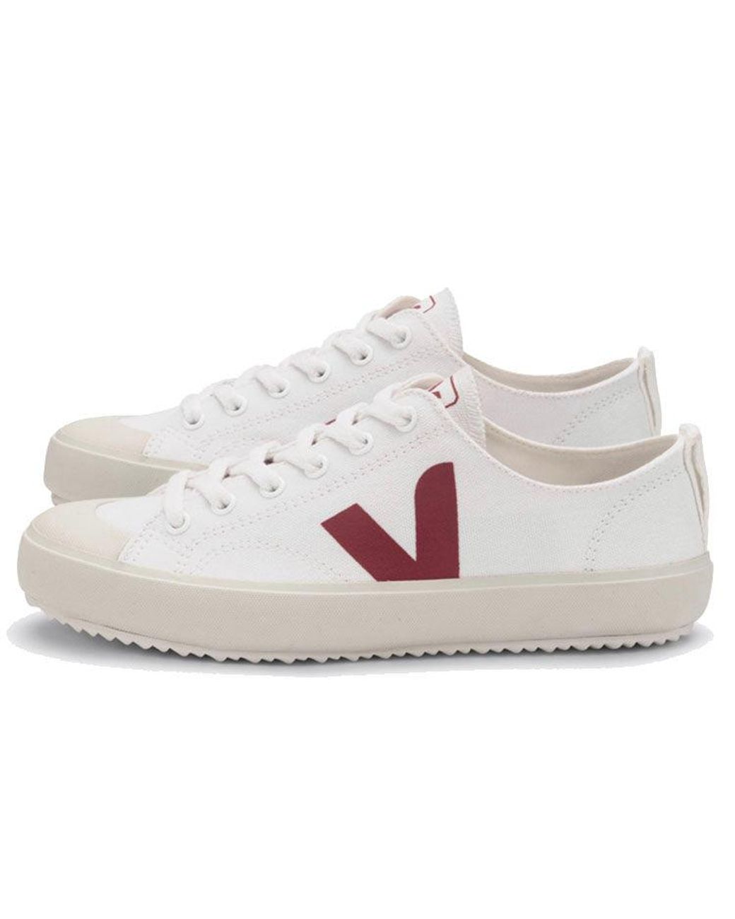 Veja White Nova Canvas Marsala' for men
