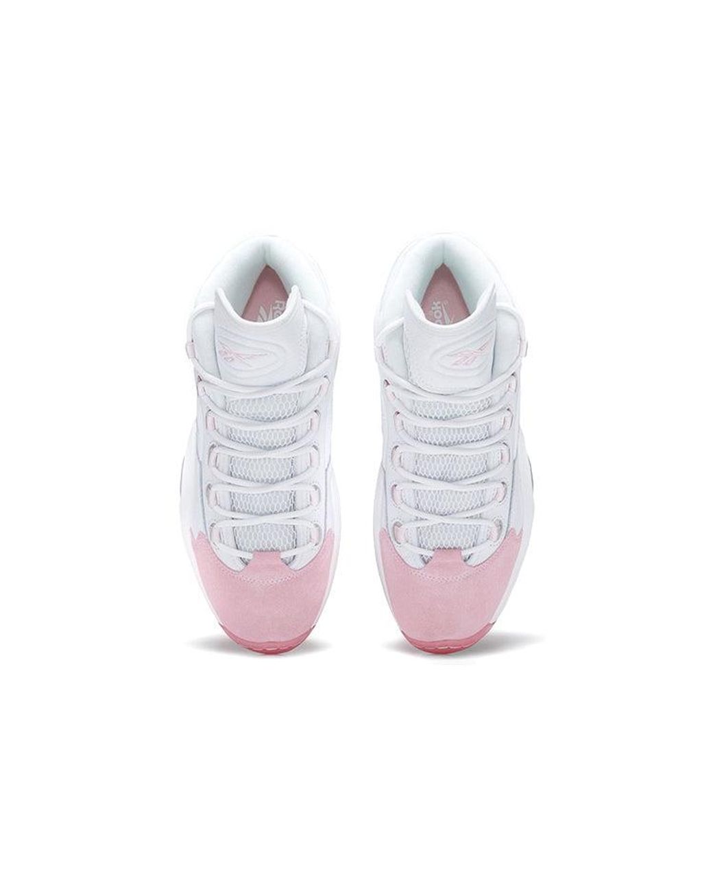 Reebok White Question Mid Toe' for men