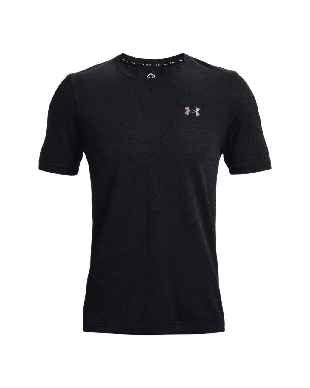 Under Armour Black Rush Seamless T-Shirt for men