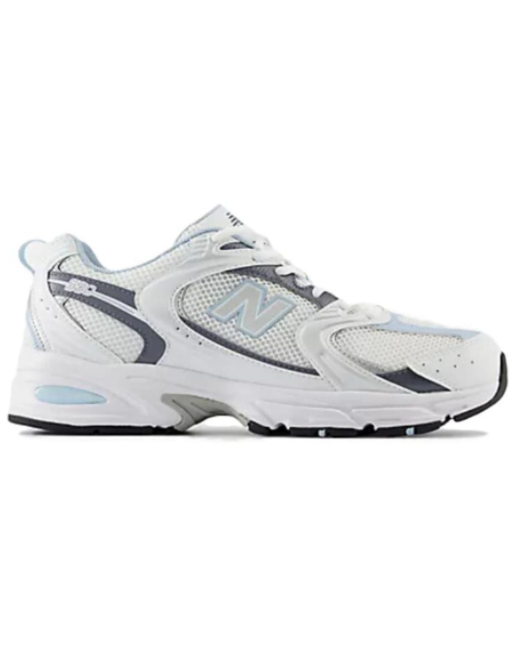 New Balance White 530 Light Chrome' for men