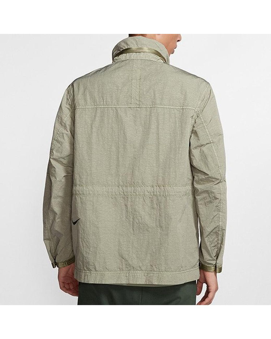 Nike Gray Lab Tech Pack Jacket 'Jade Stone' for men