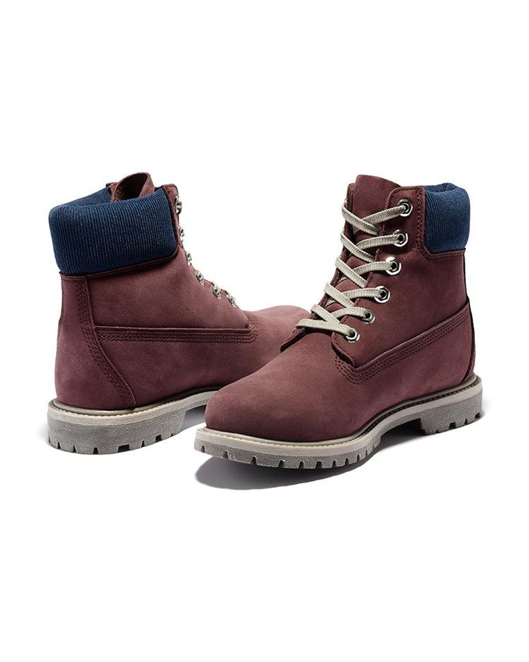 Timberland Red (Wmns) Premium 6 Inch Waterproof Boots Nubuck'
