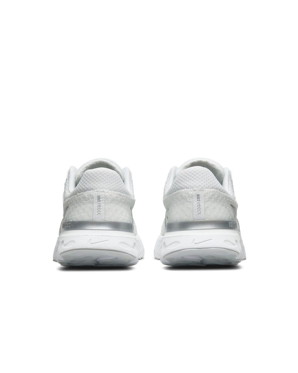Nike White (Wmns) React Infinity Run Flyknit 3 Metallic'