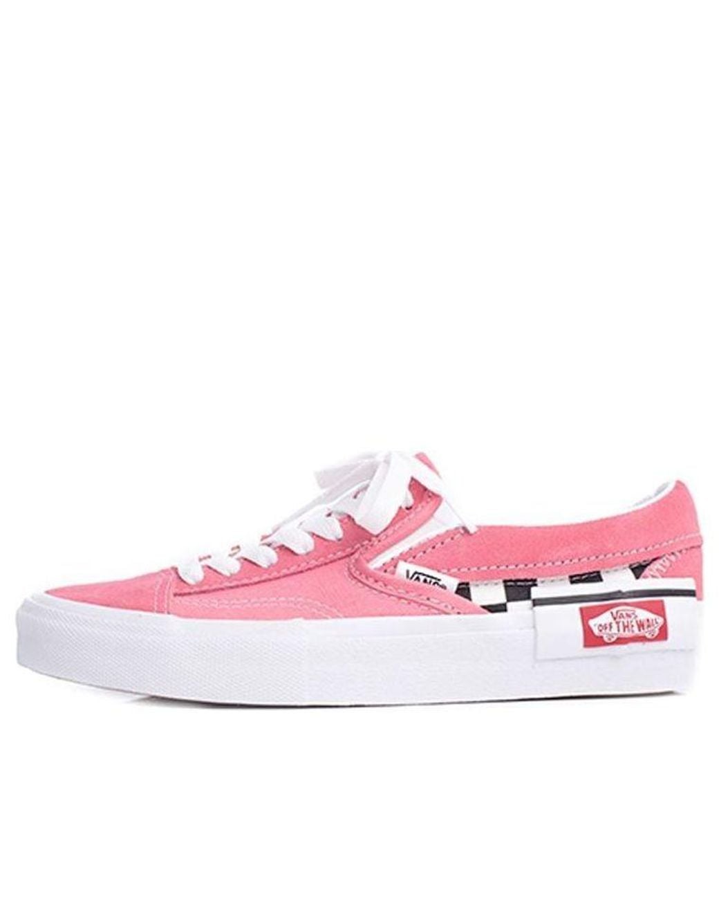 Vans Pink Slip-On Cap 'Checkerboard Strawberry' for men