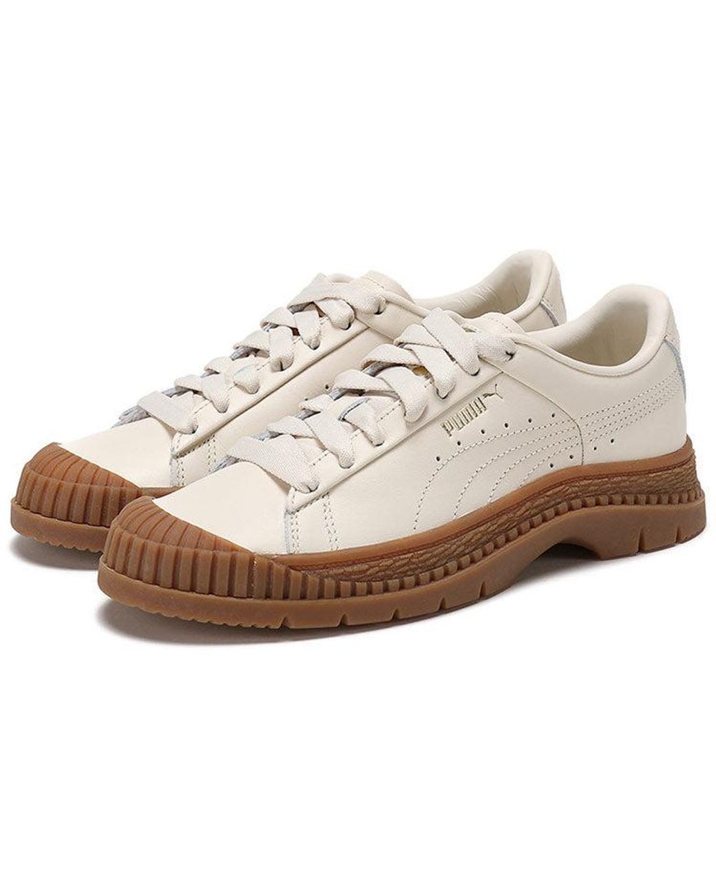 PUMA White (Wmns) Utility Leather Smoke'