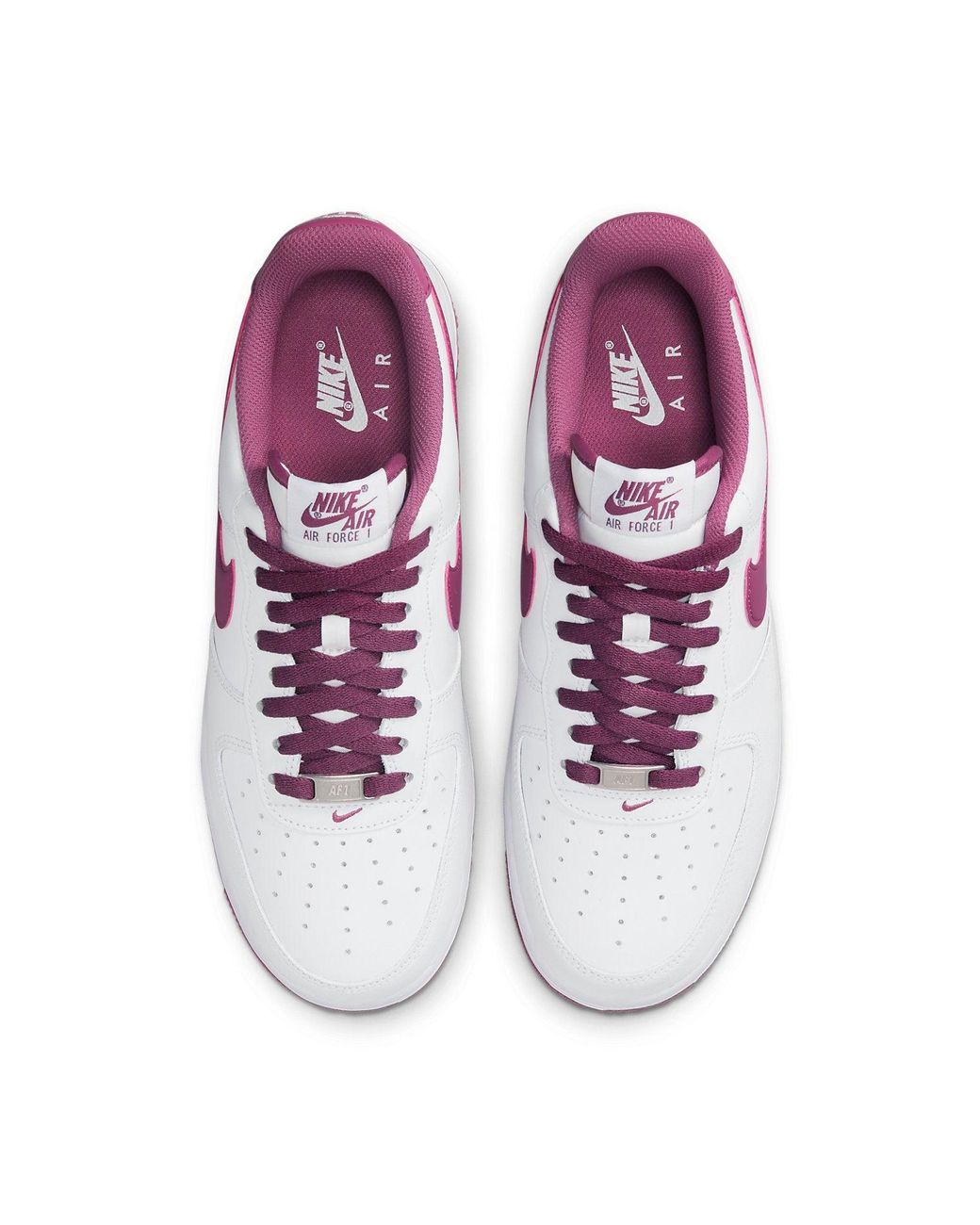 nike air force 1 white bordeaux