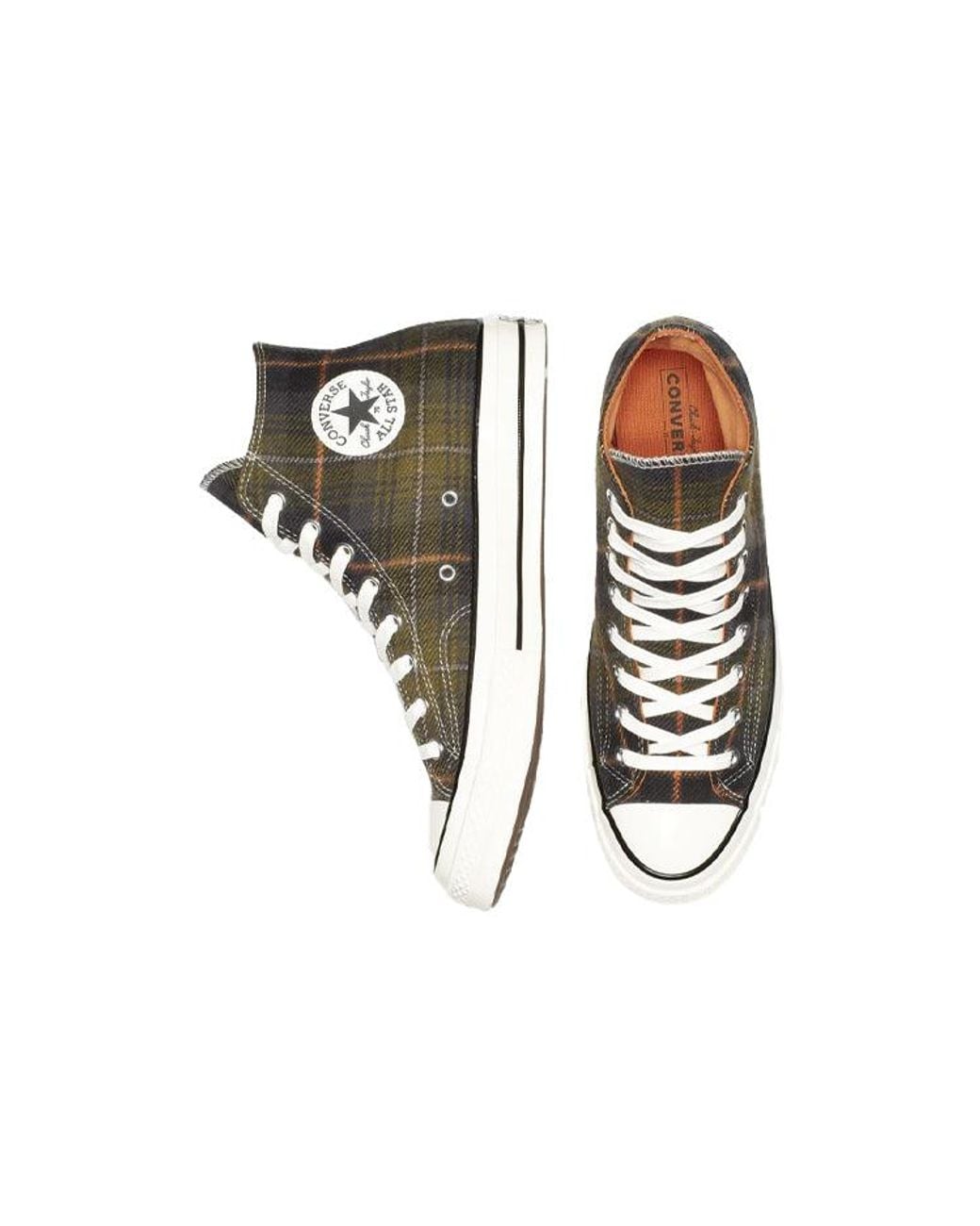 Converse Black Chuck Taylor All Star 70 Hi 'Plaid Pack' for men