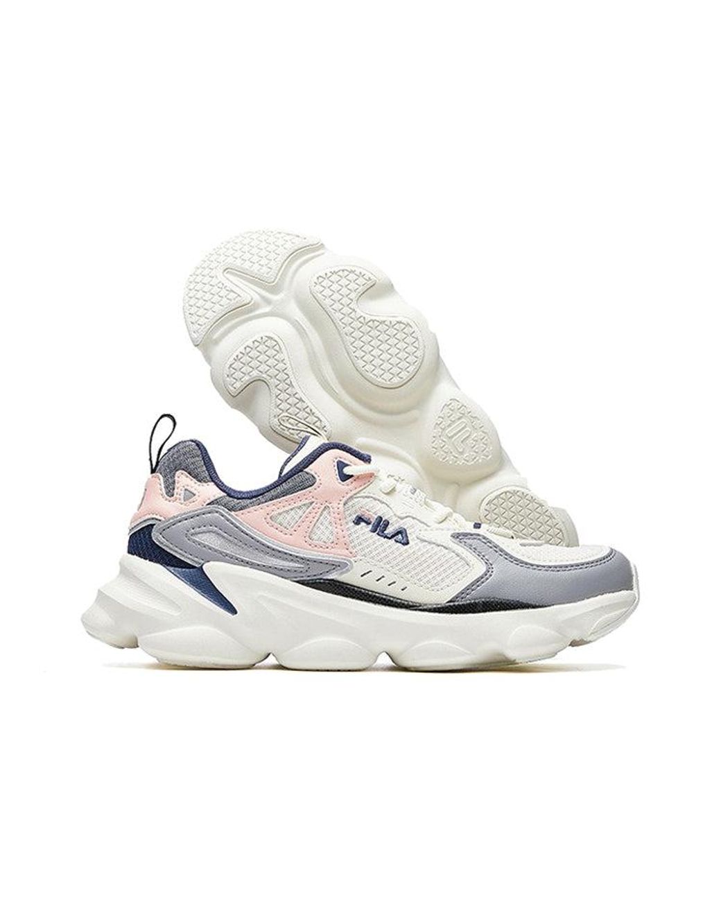 Fila White Skipper Sneakers Grey