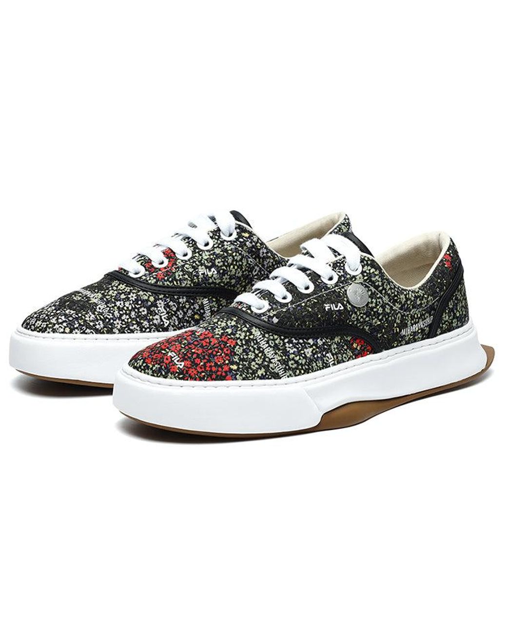 Fila Black Floral Sneakers for men