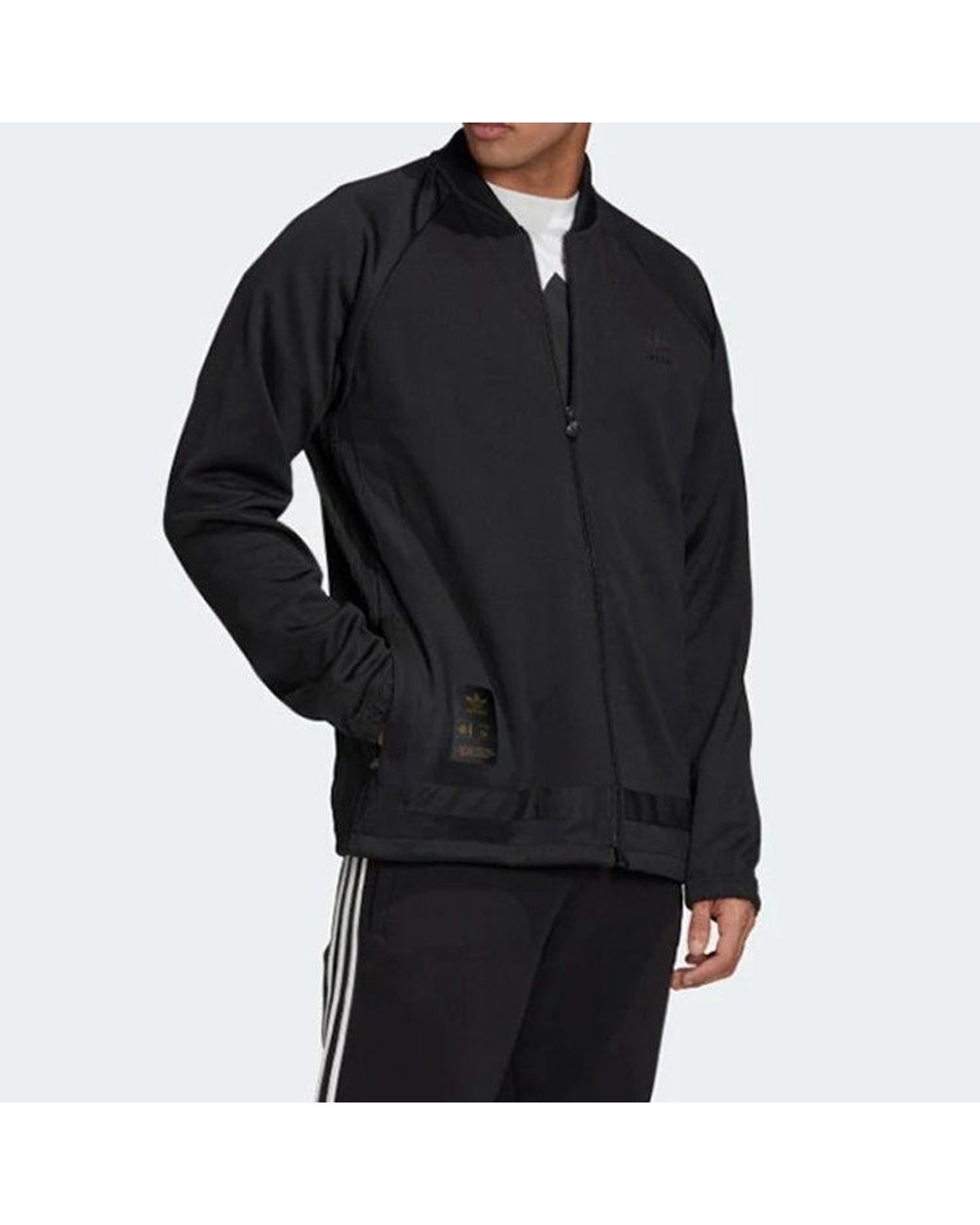 Adidas Blue Originals Warmup Track Jacket For for men