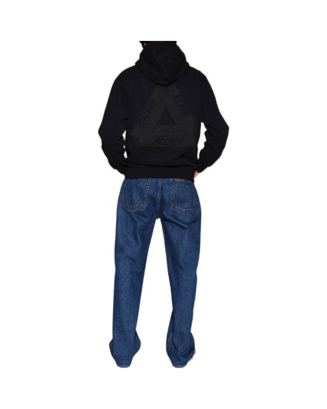 Palace Black X Calvin Klein Tri-Ferg Hoodie for men