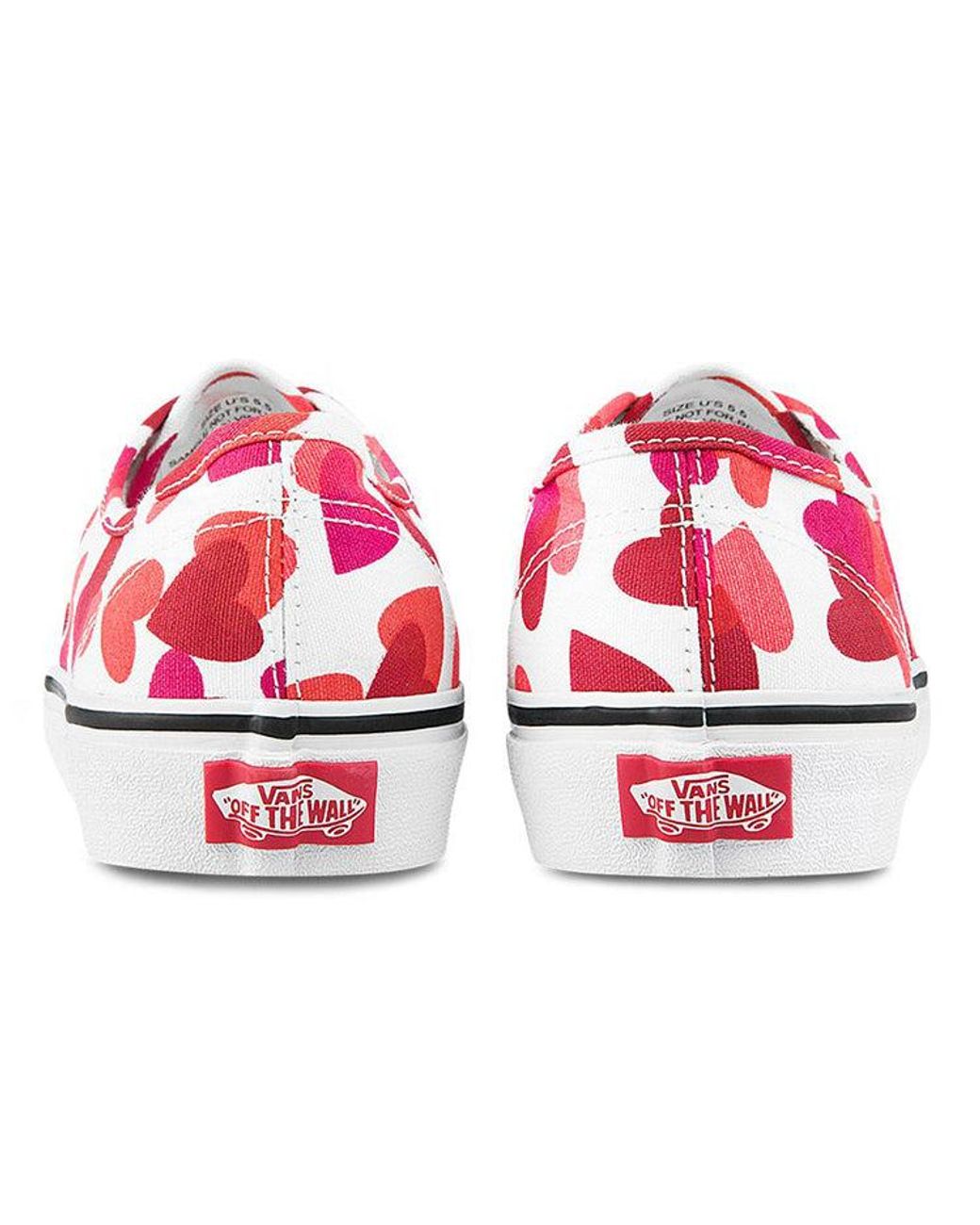 Vans Red Authentic 'Valentine Hearts' for men