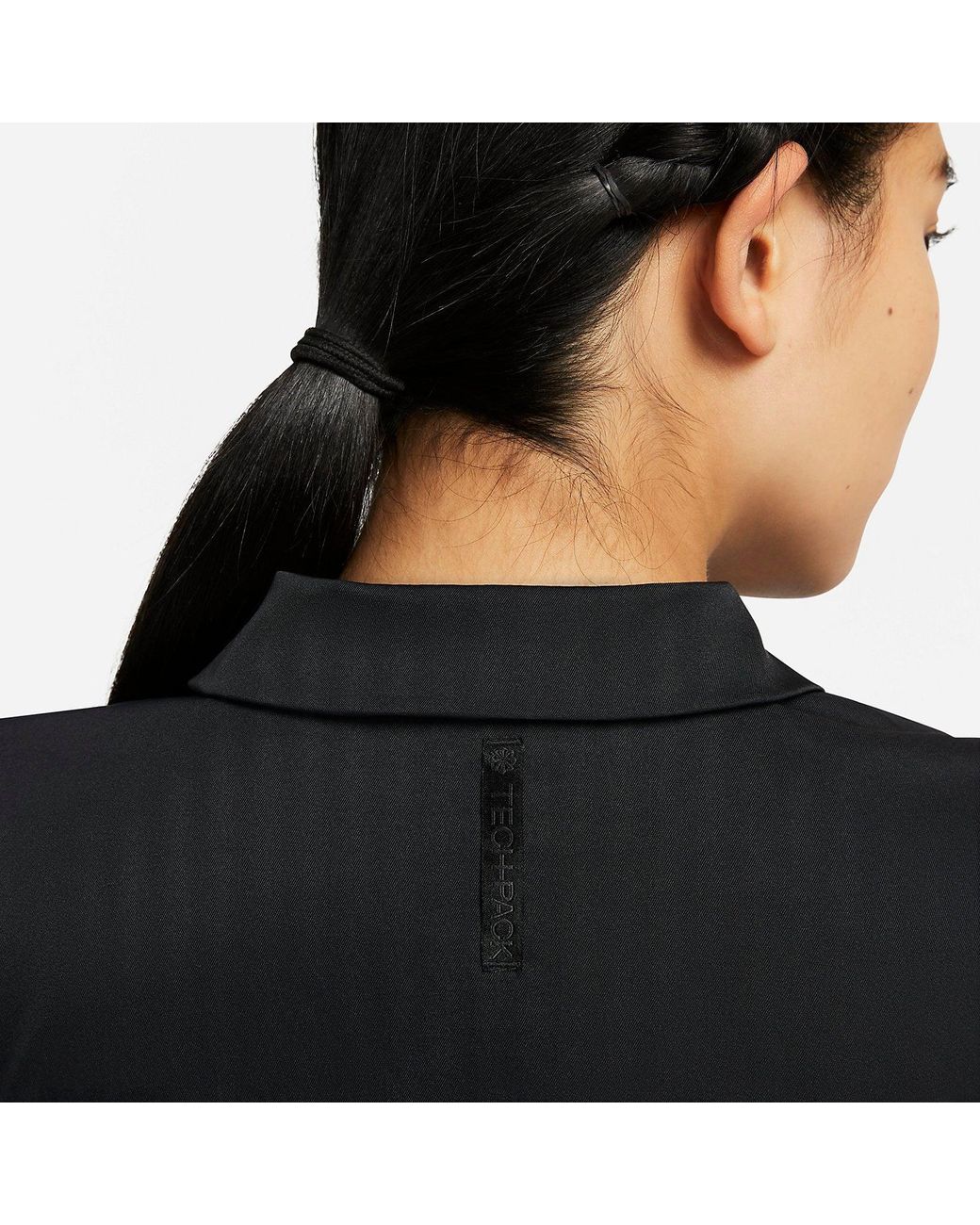 Nike Black (Wmns) Sportswear Dri-Fit Tech Pack Woven Polo