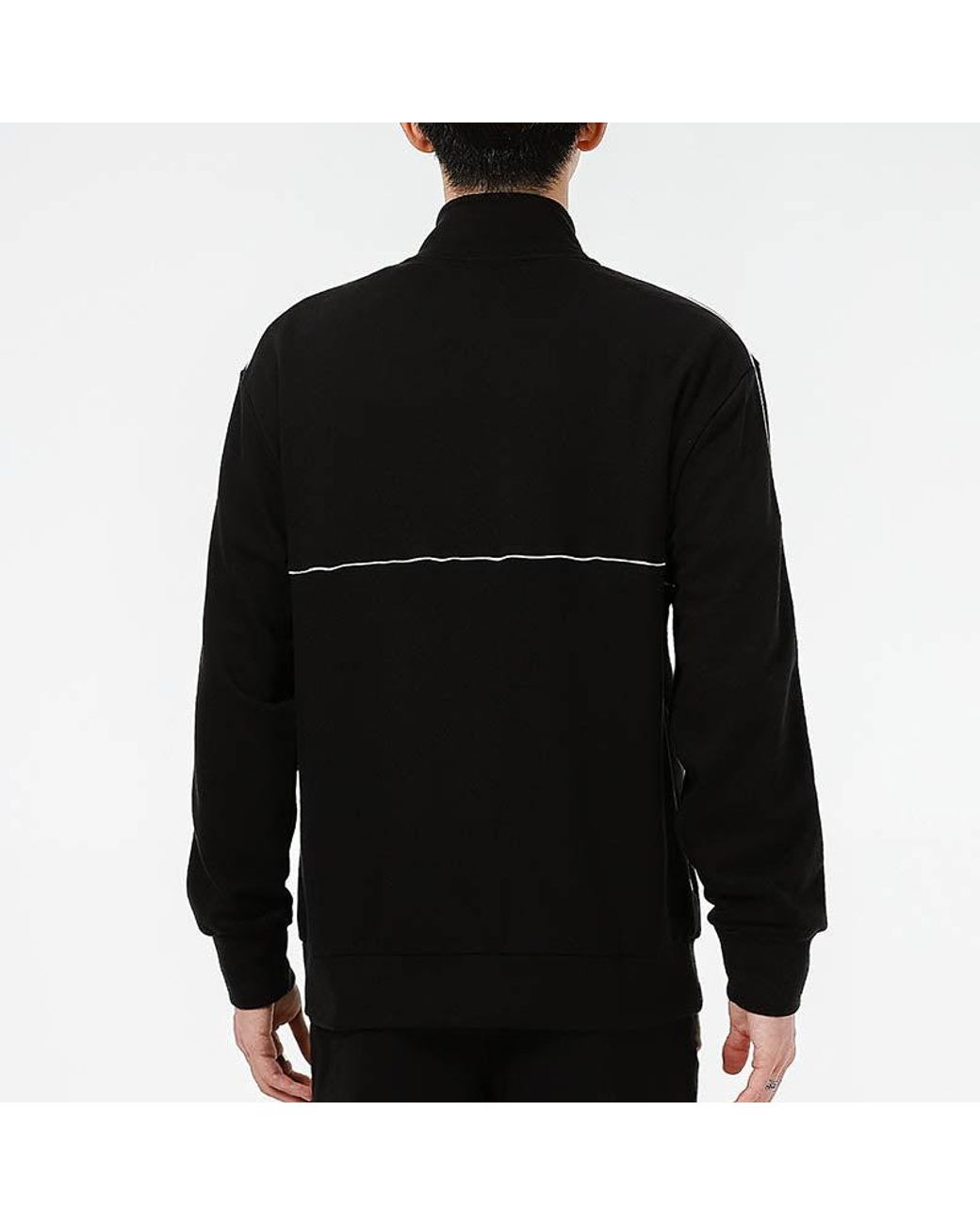PUMA Black Running Training Breathable Sports Stand Collar Logo Jacket for men