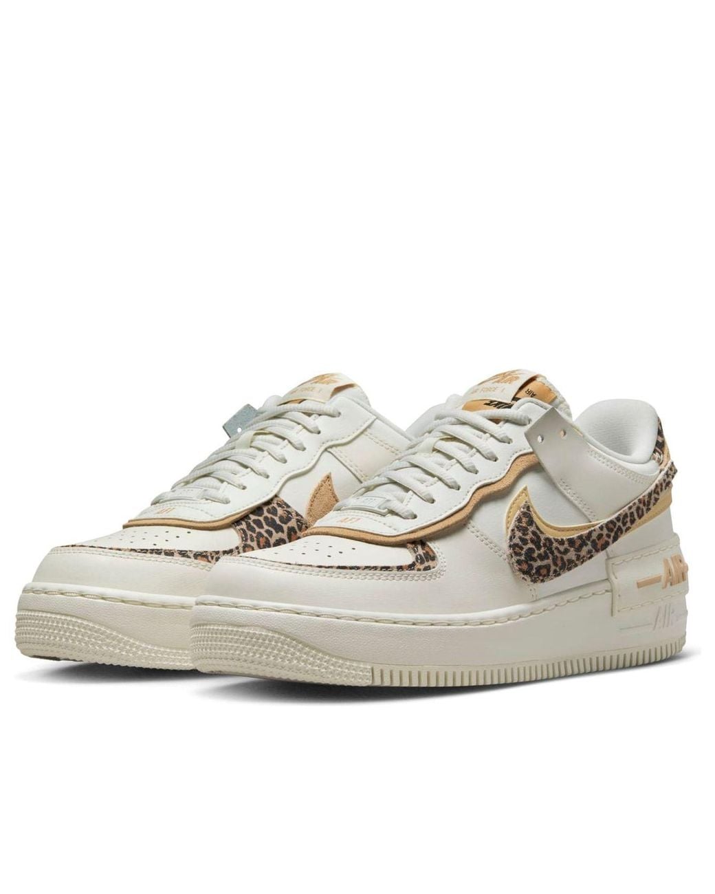 Nike Natural Air Force 1 Shadow 'leopard'