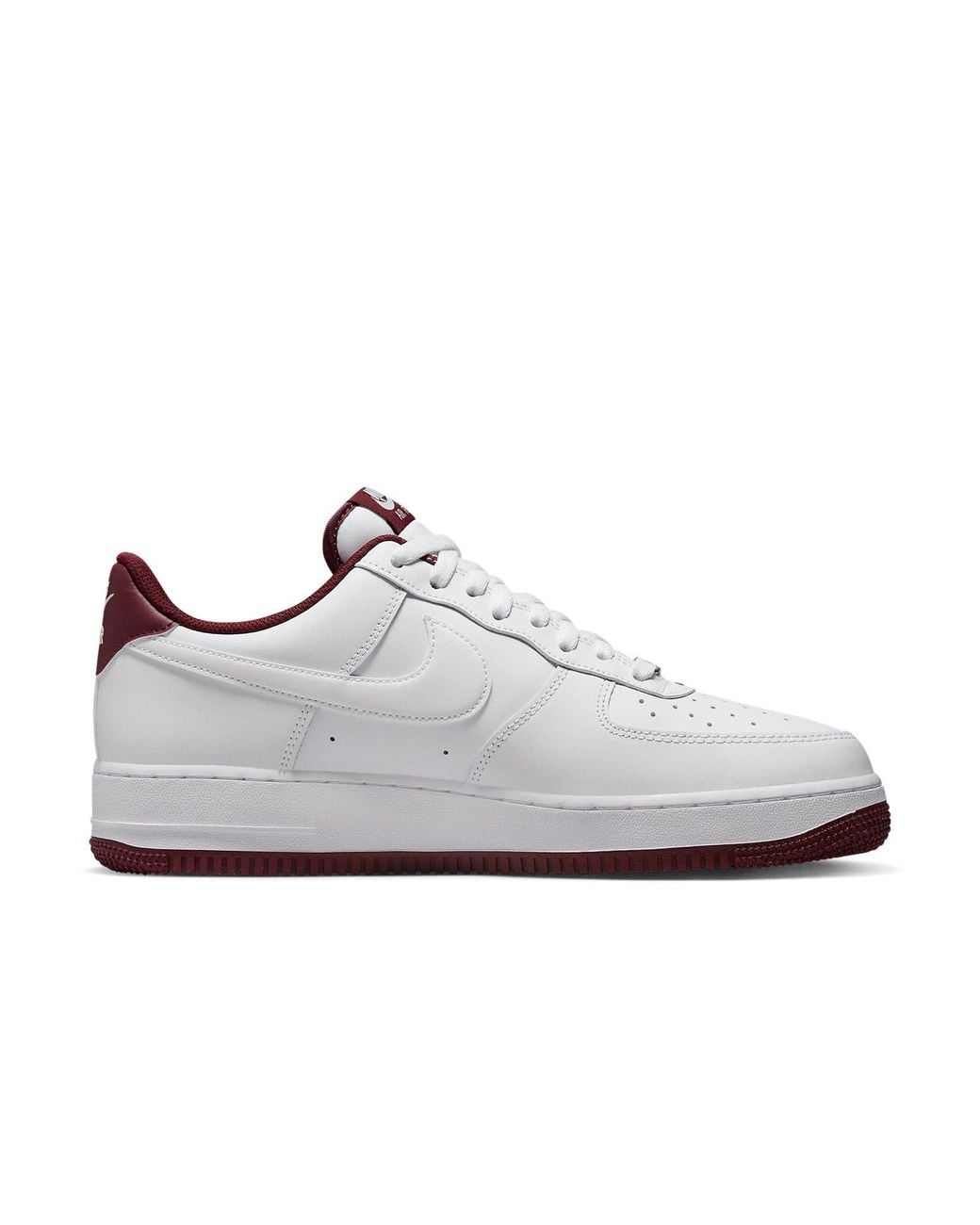 Nike White Air Force 1 '07 Dark Beetroot' for men