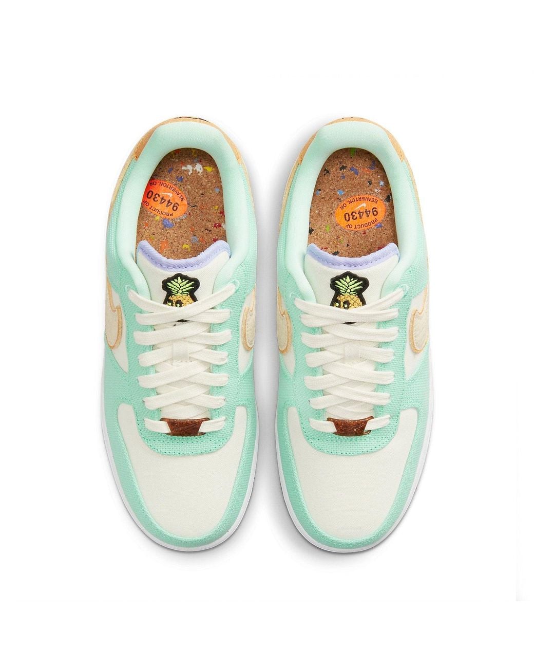 Nike Blue (Wmns) Air Force 1 '07 Lx 'Happy Pineapple'