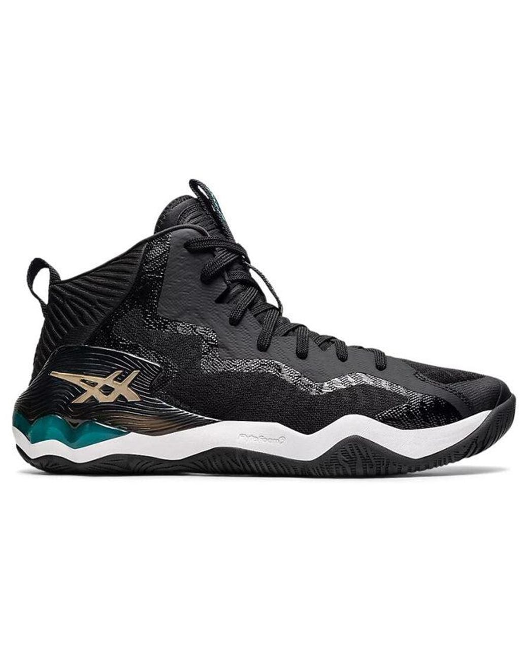 Asics Black Nova Surge Turq' for men