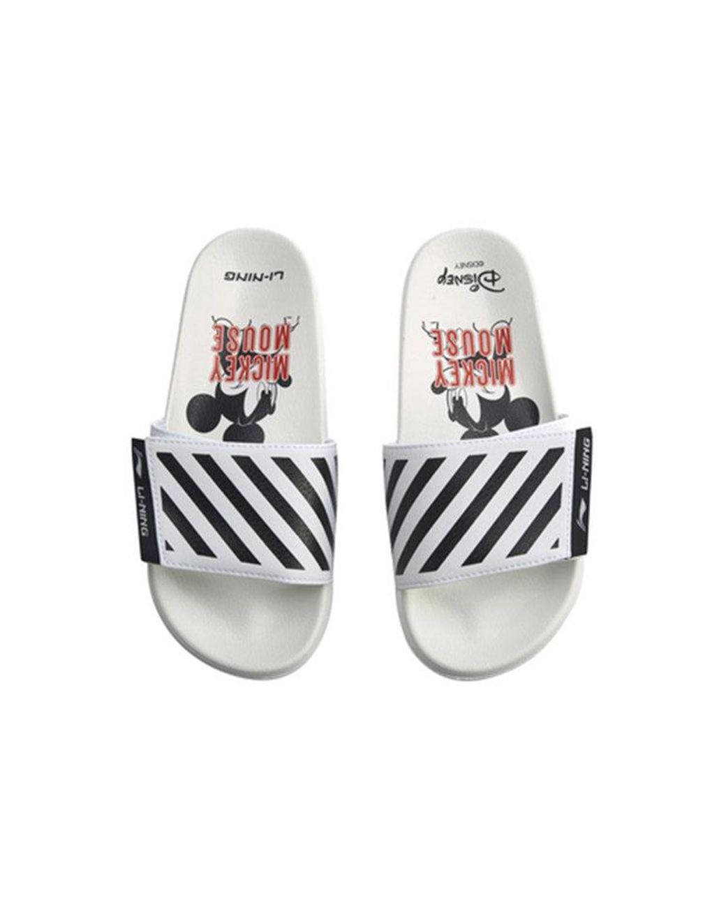 Li-ning White (Wmns) Sports Fashion Series Disney Mickey Crossover Lightweight Stylish Slippers