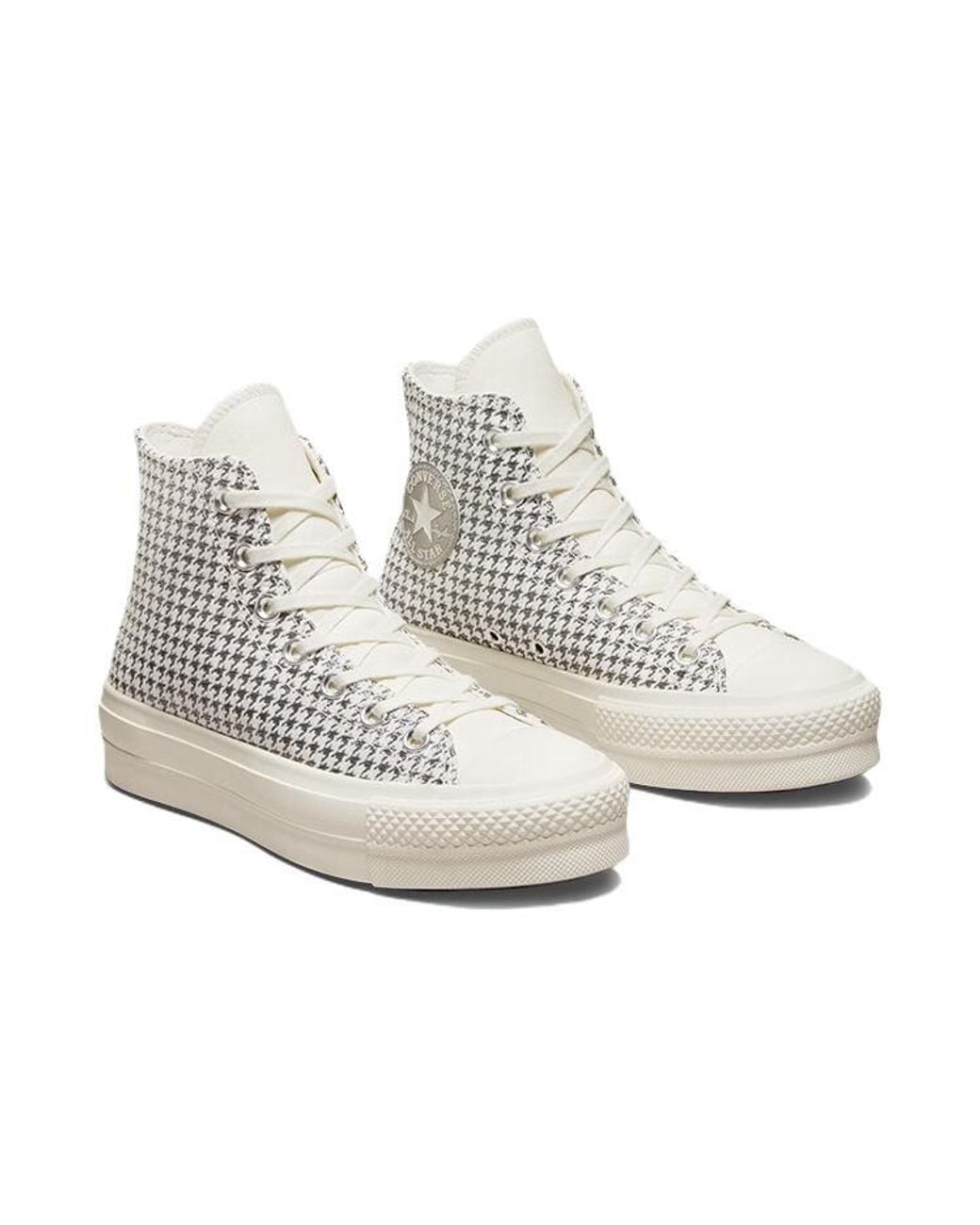 Converse Metallic (Wmns) Chuck Taylor All Star Lift Platform High 'Houndstooth Shine