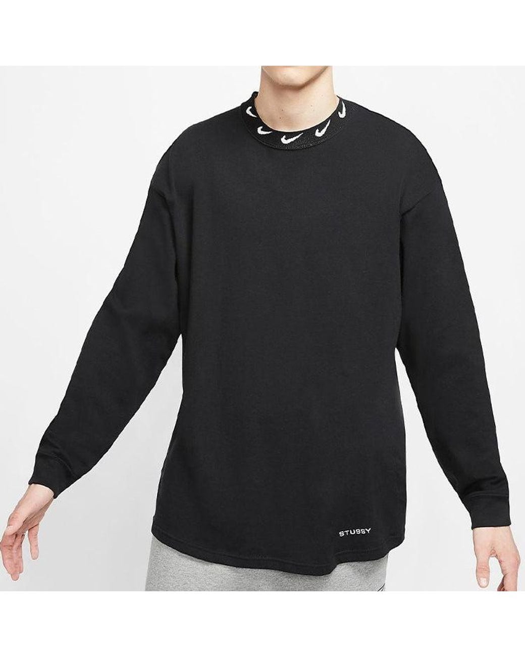 Nike X Stussy Nrg Br Long-Sleeve Knit Top in Black for Men | Lyst UK