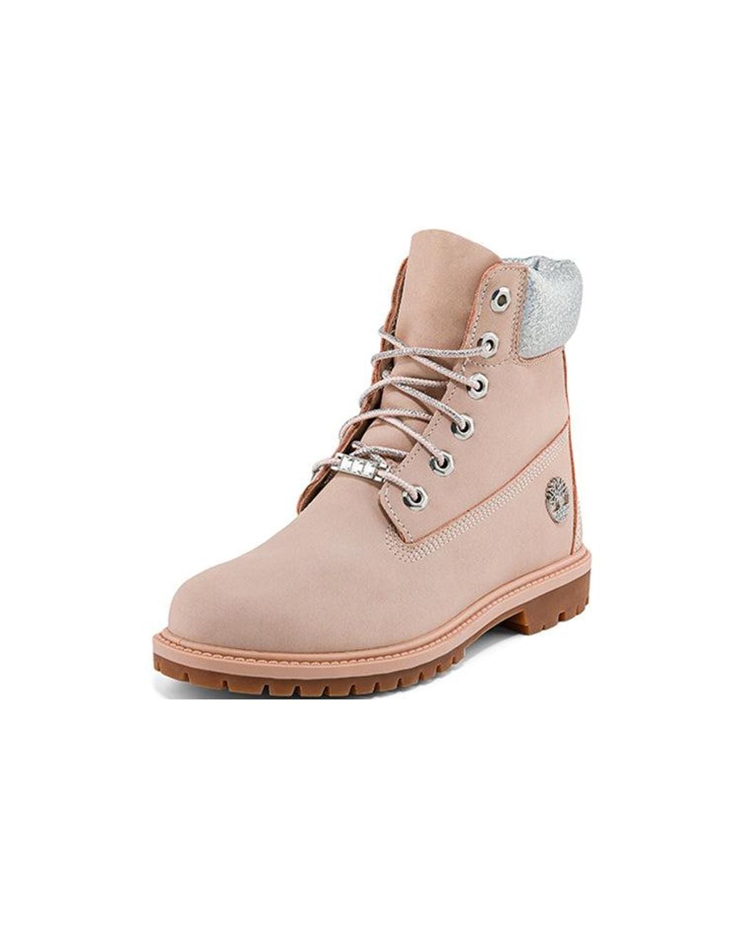 Timberland Brown (Wmns) Heritage Inch Waterproof Boots 'Light Nubuck'