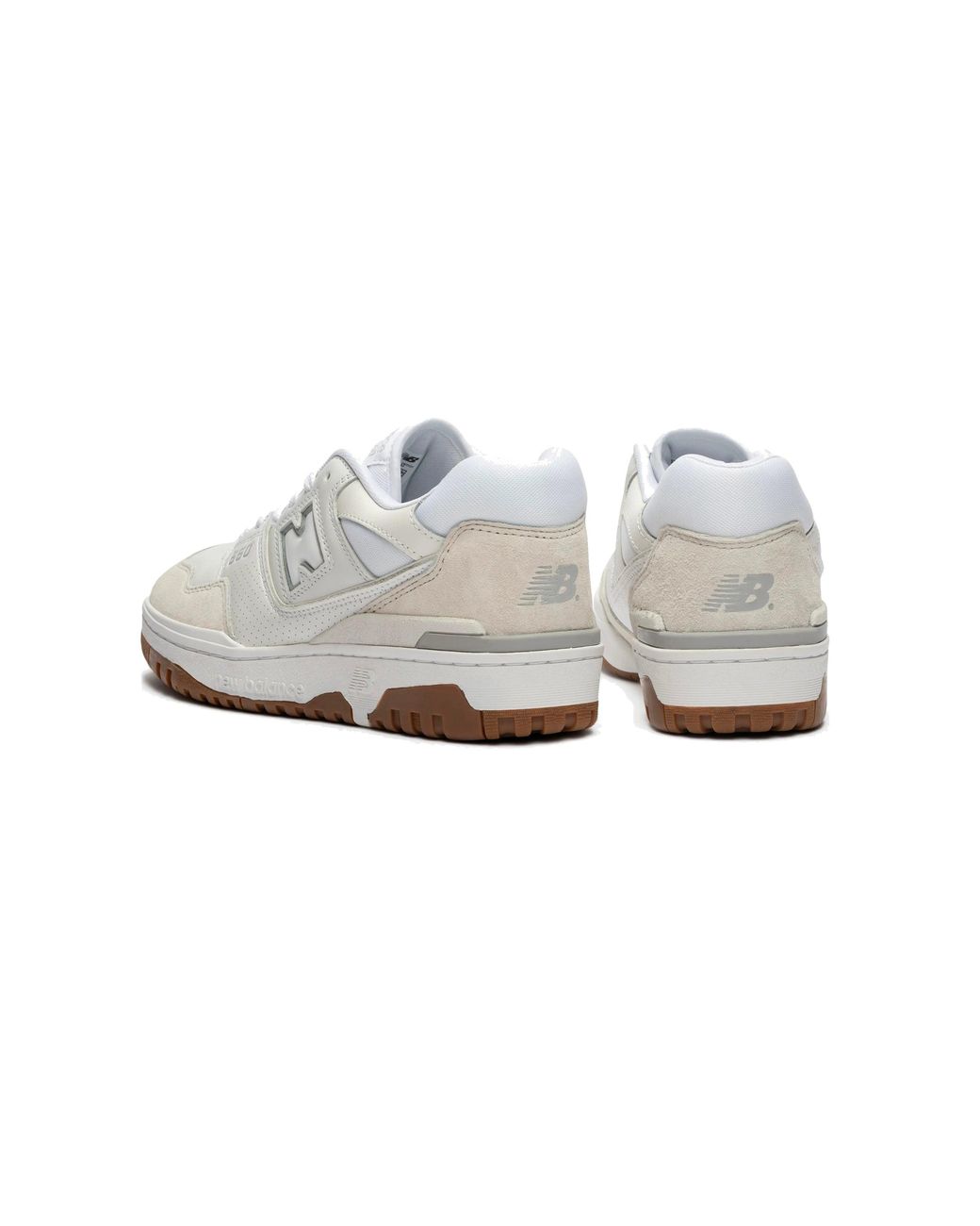 New Balance White 550 Gum' for men