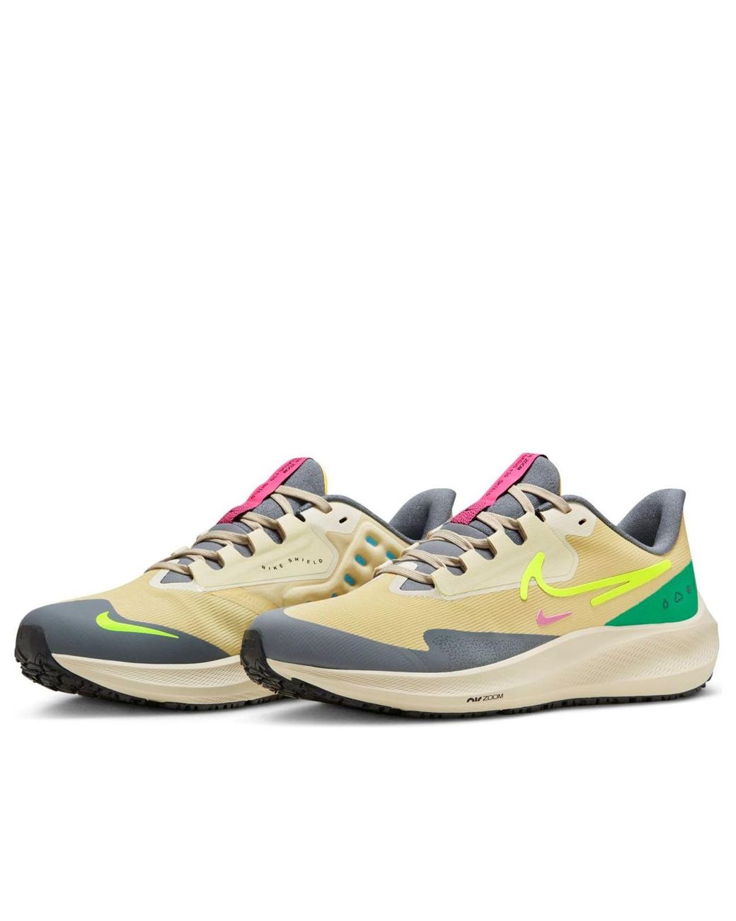 Nike White Air Zoom Pegasus 39 Shield 'Team Volt' for men