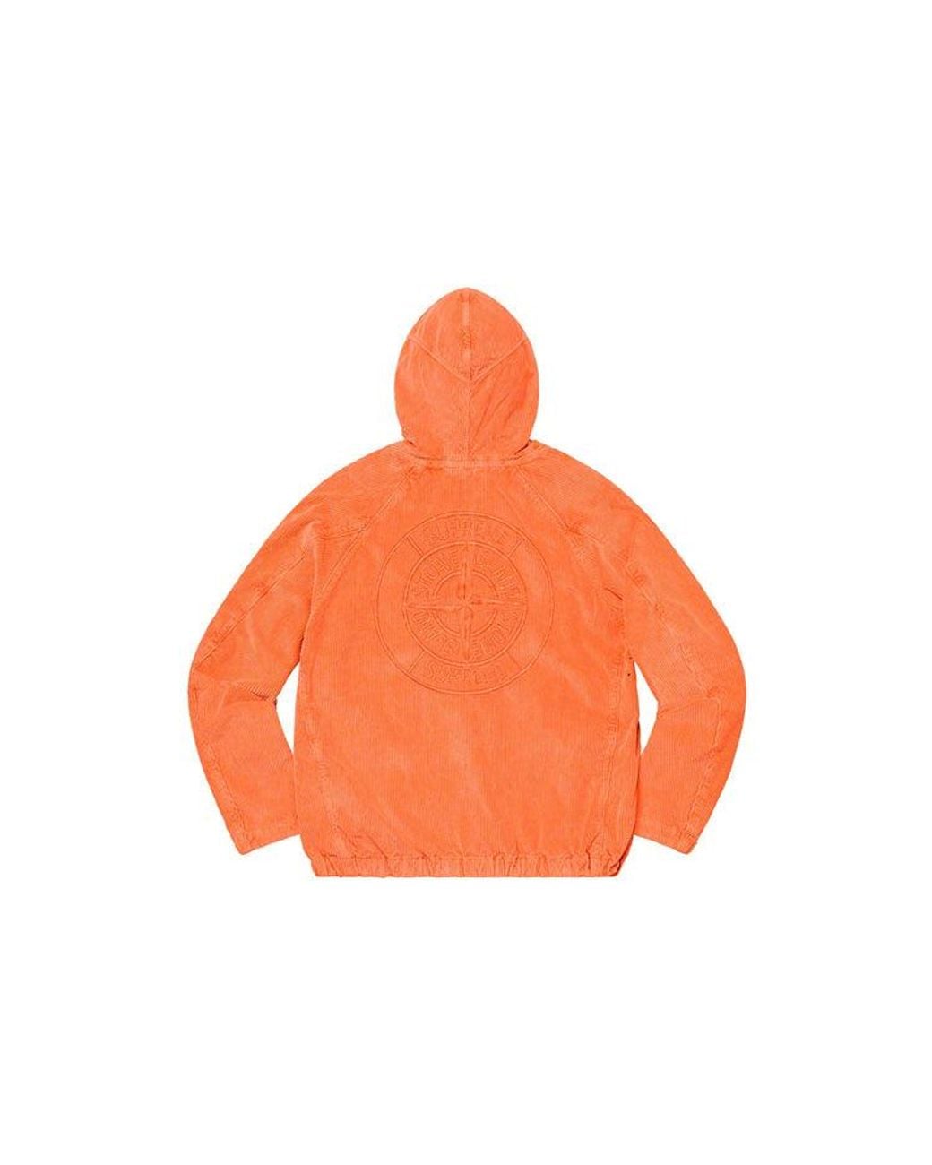 Supreme Orange X Stone Island Corduroy Jacket for men