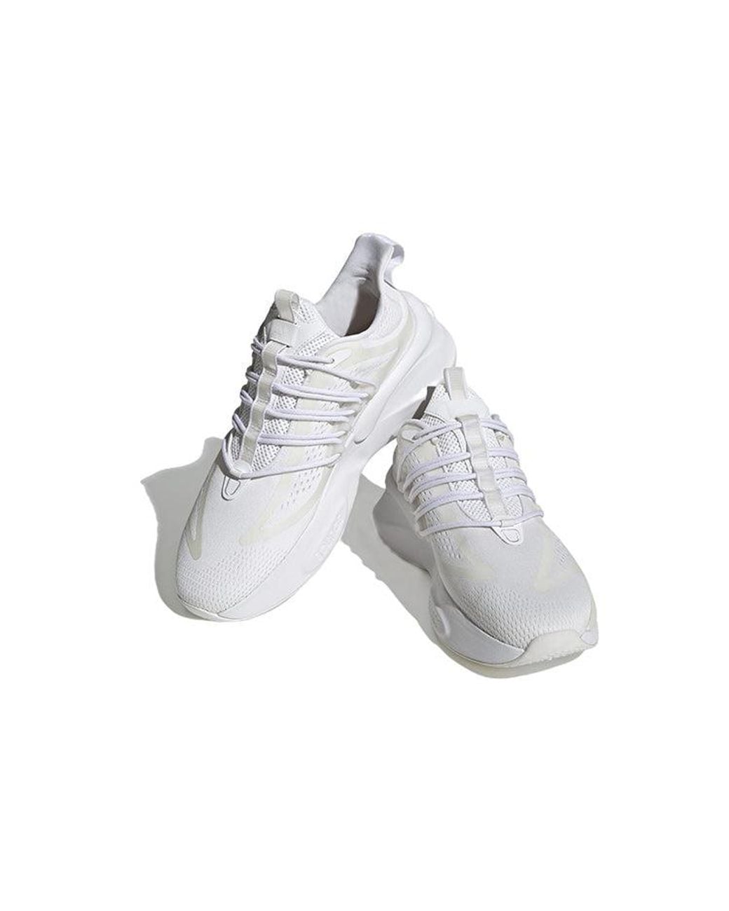 Adidas White Alphaboost V1 'Triple' for men