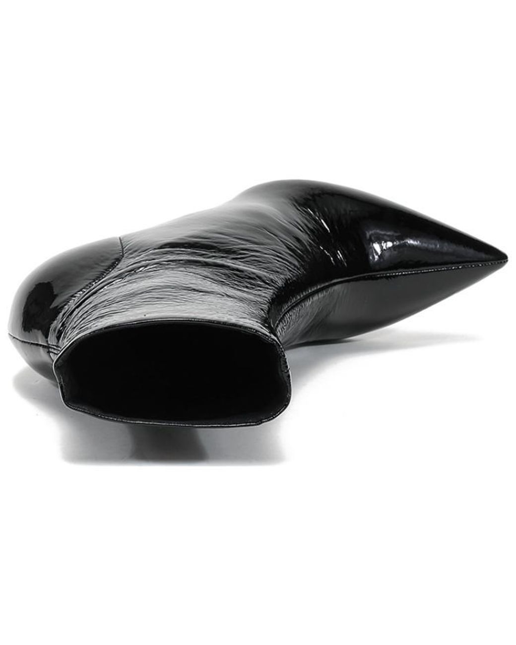 Prada Black (Wmns) 90Mm Patent Leather Effect Ankle Boots