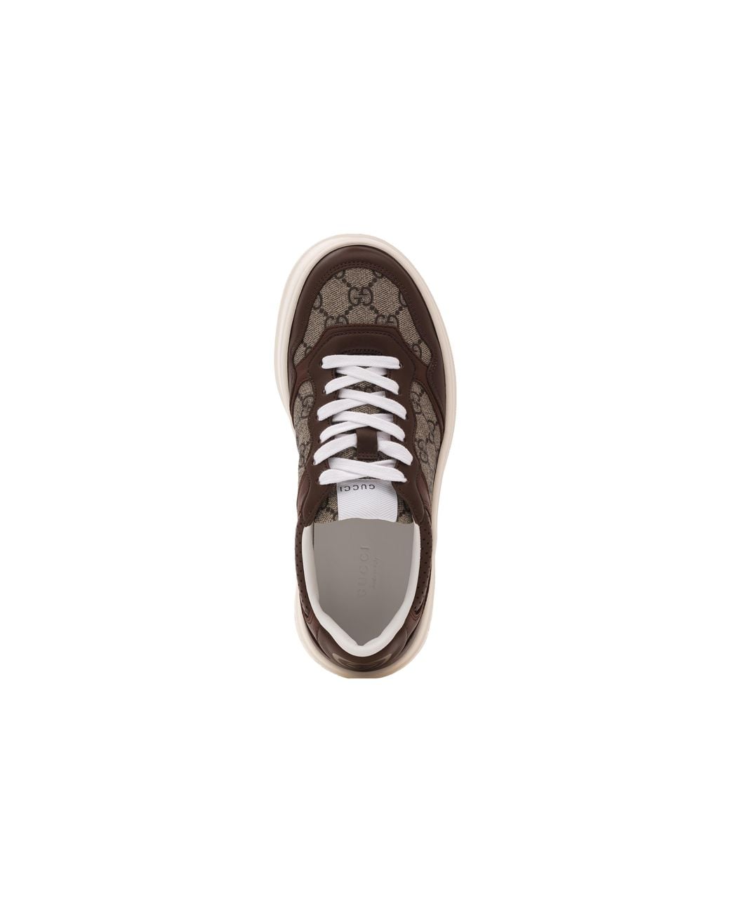 Gucci Brown (Wmns) Leather Gg Sneaker 'Light'