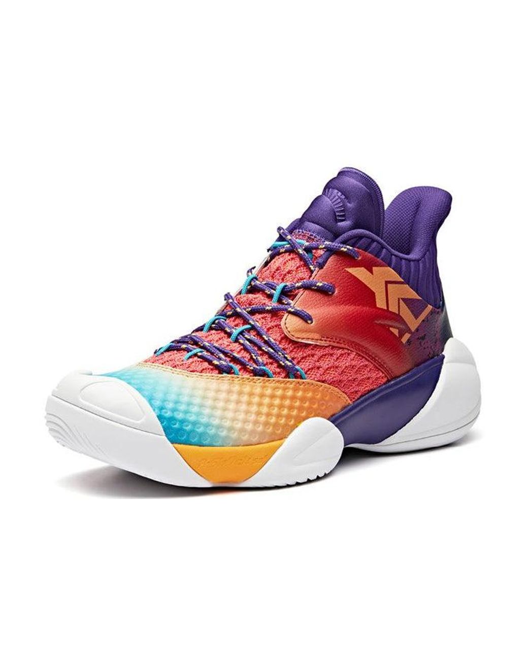 Anta Blue Mid Top Basketball Shoes for men
