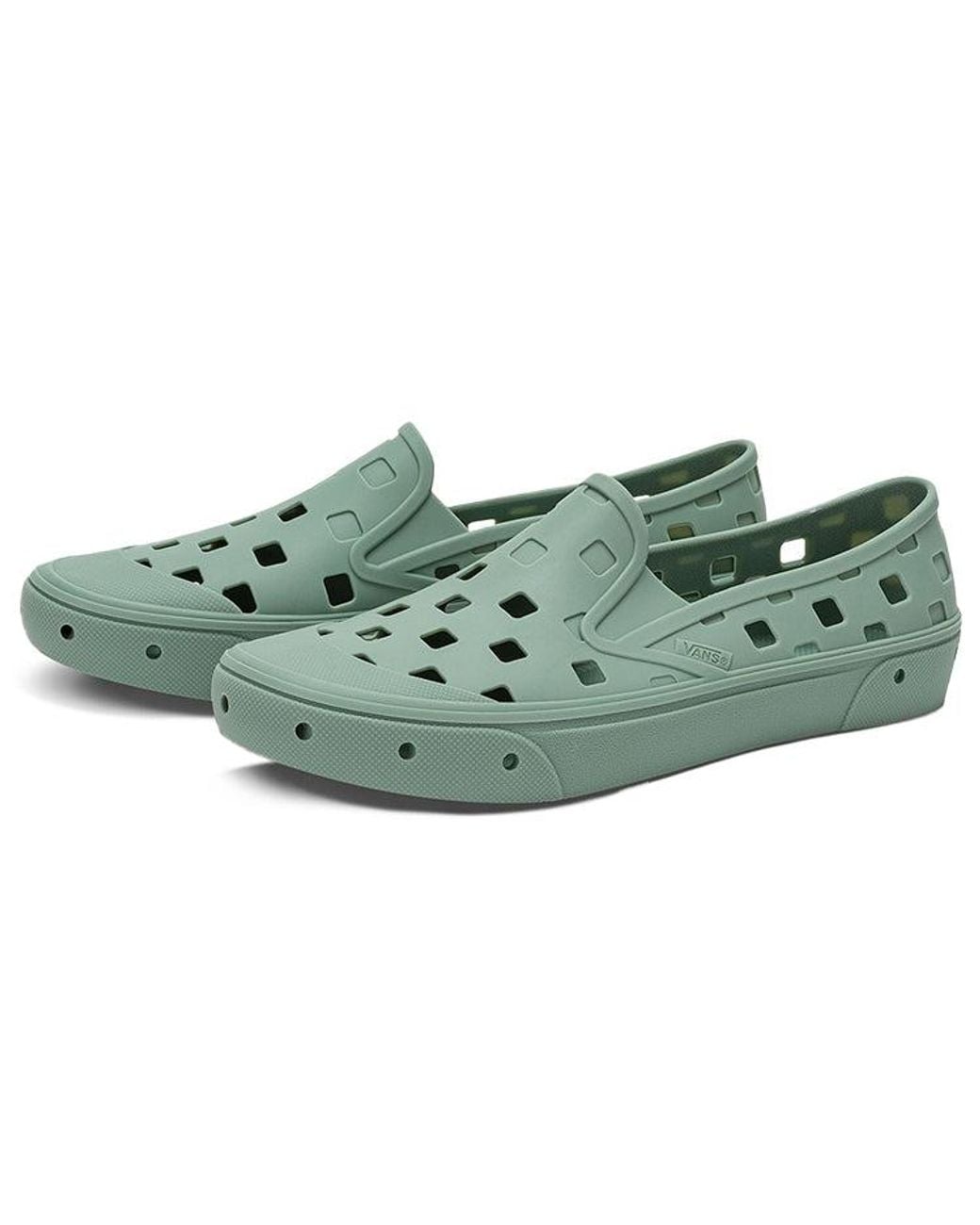 Vans Green Trek Slip-On Low Tops Casual Skateboarding Shoes for men