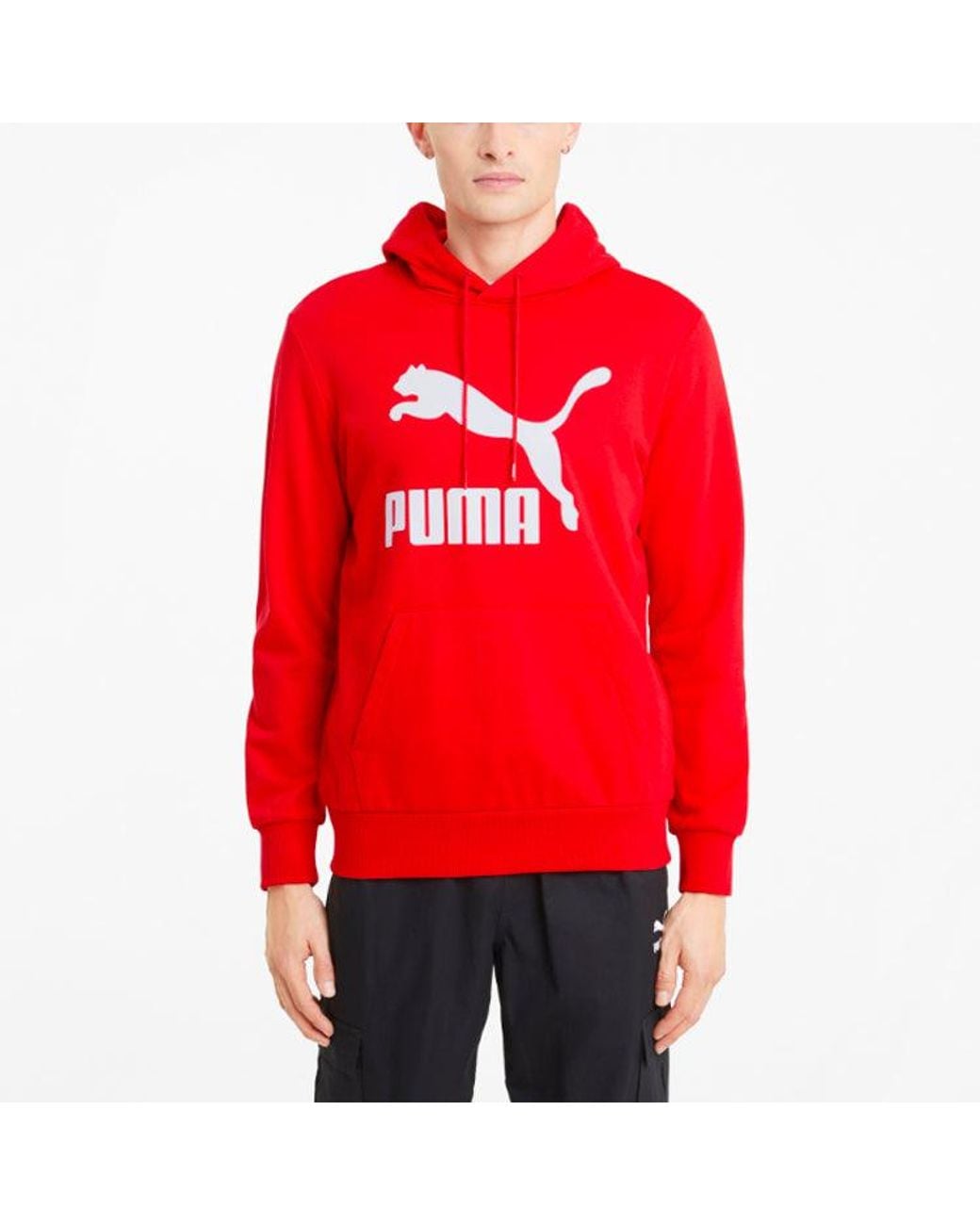 PUMA Red Essentials Fleece Hoodie for men
