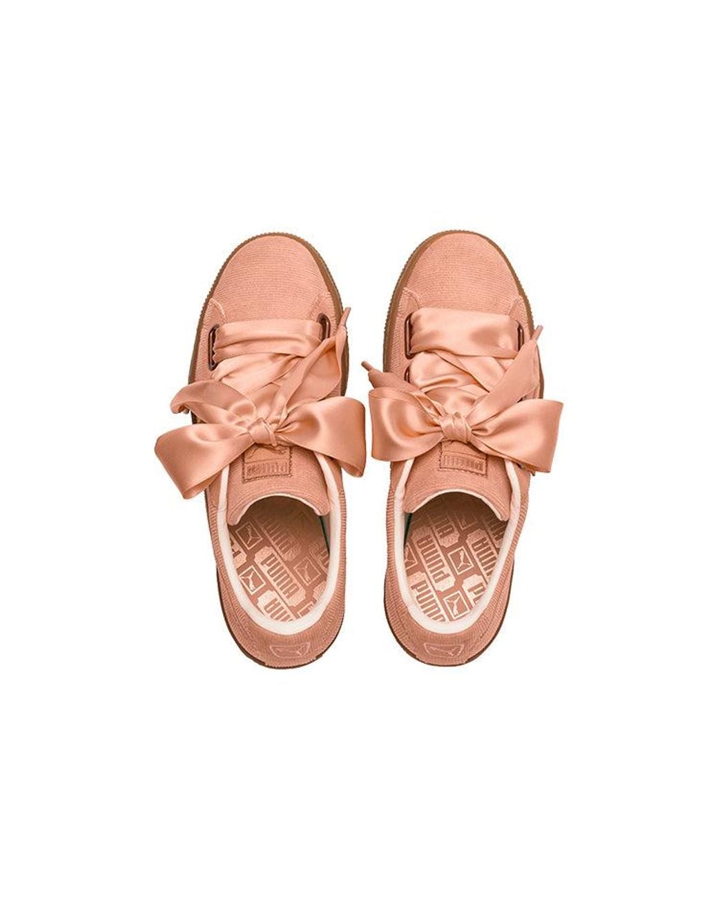 PUMA Brown (Wmns) Basket Heart Corduroy