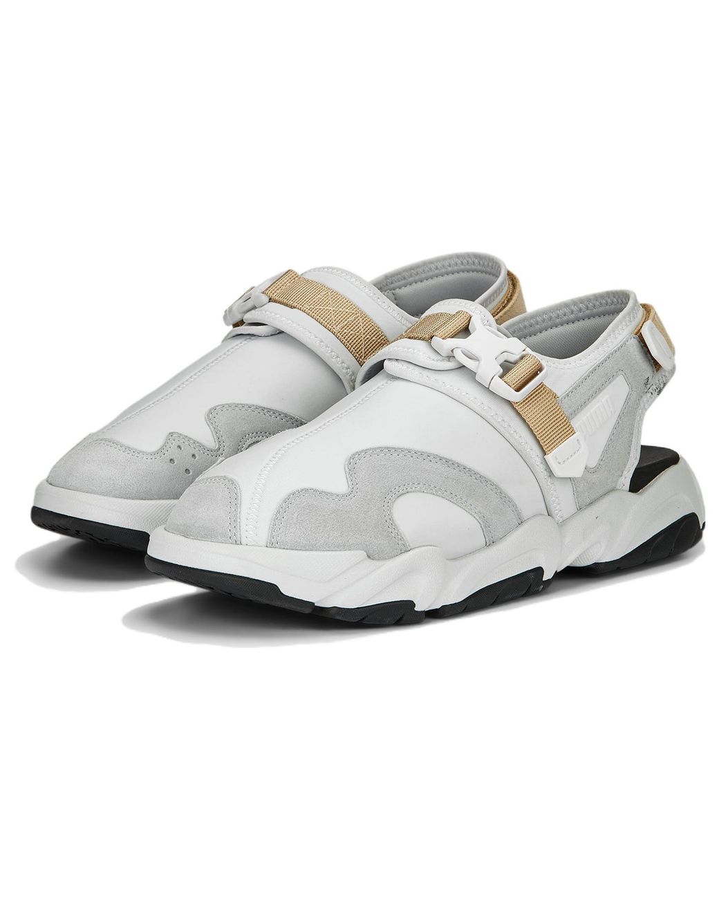 PUMA White Ts-01 Retro Sandals 'Feather' for men