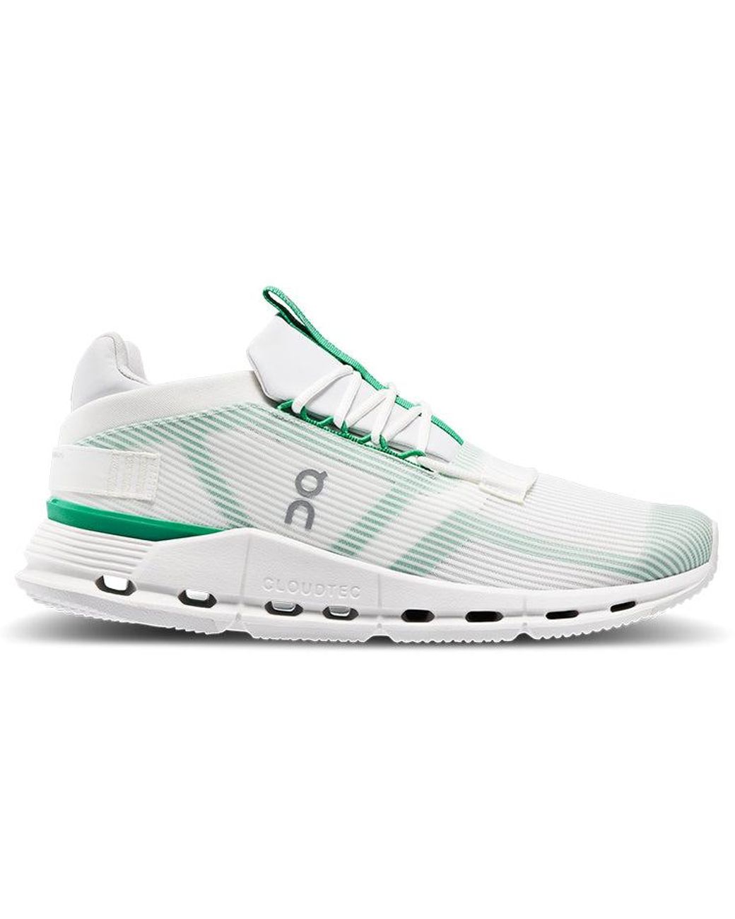On Shoes White Cloudnova Void 'Undyed Mint' for men