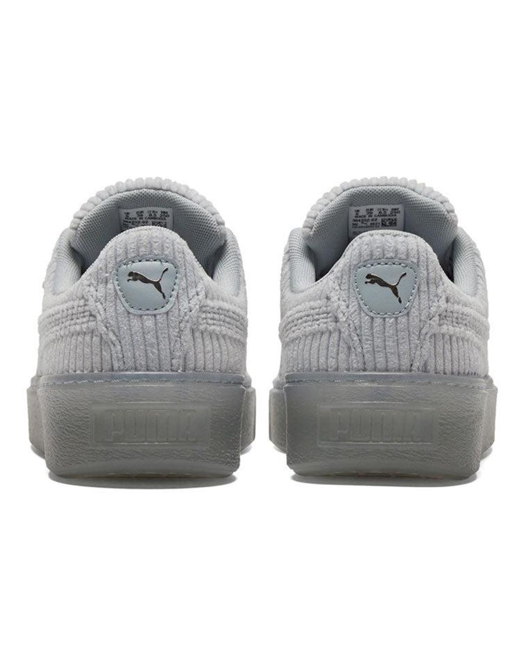 PUMA Gray (Wmns) Basket Platform Strap