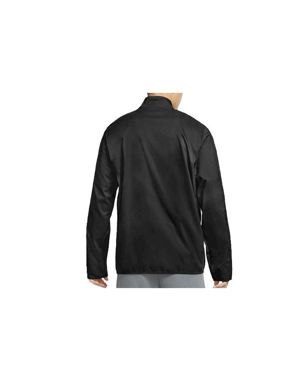 Nike Blue Dri-Fit Stand Collar Casual Sports Training Jacket for men