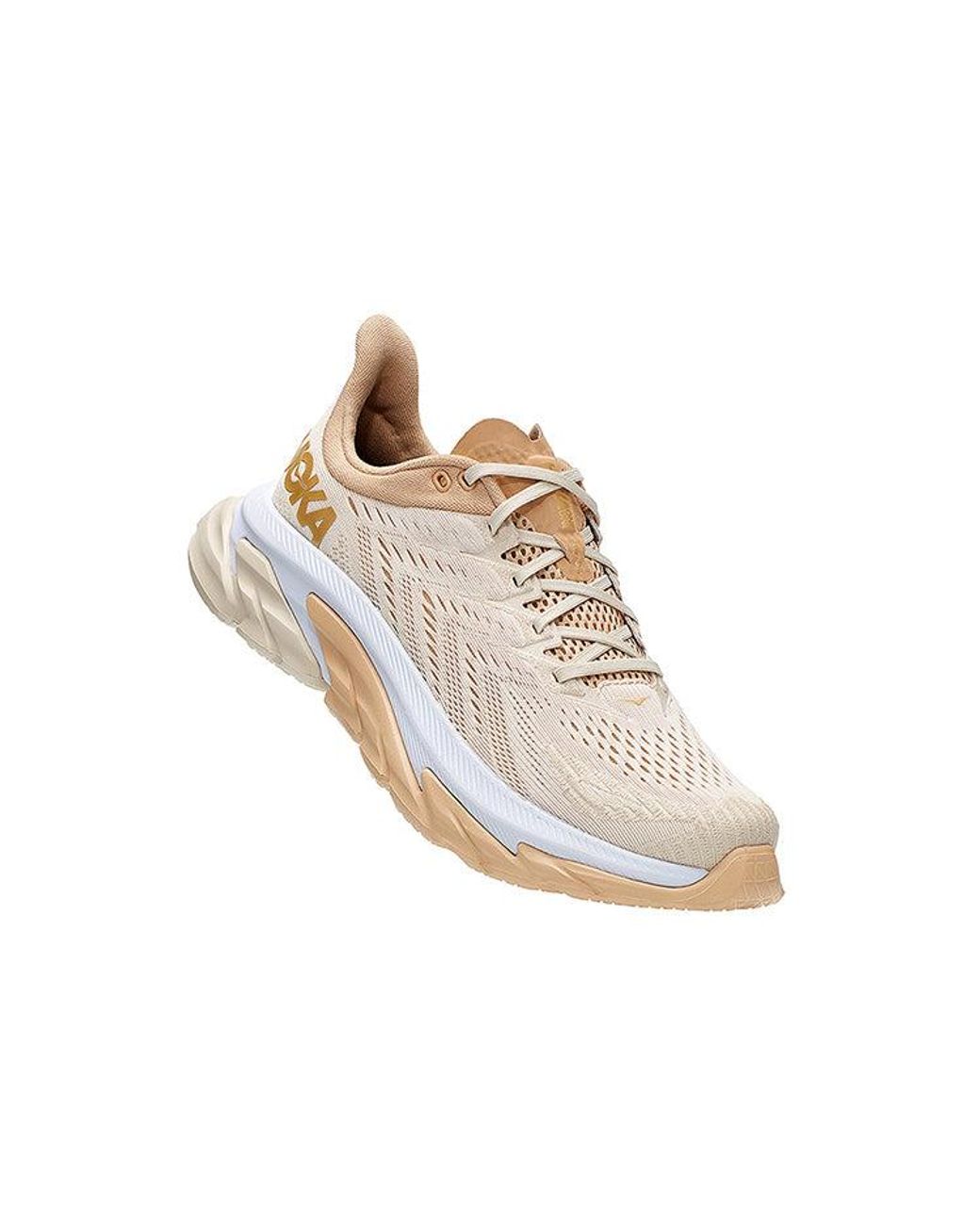 Hoka One One White Clifton Edge for men