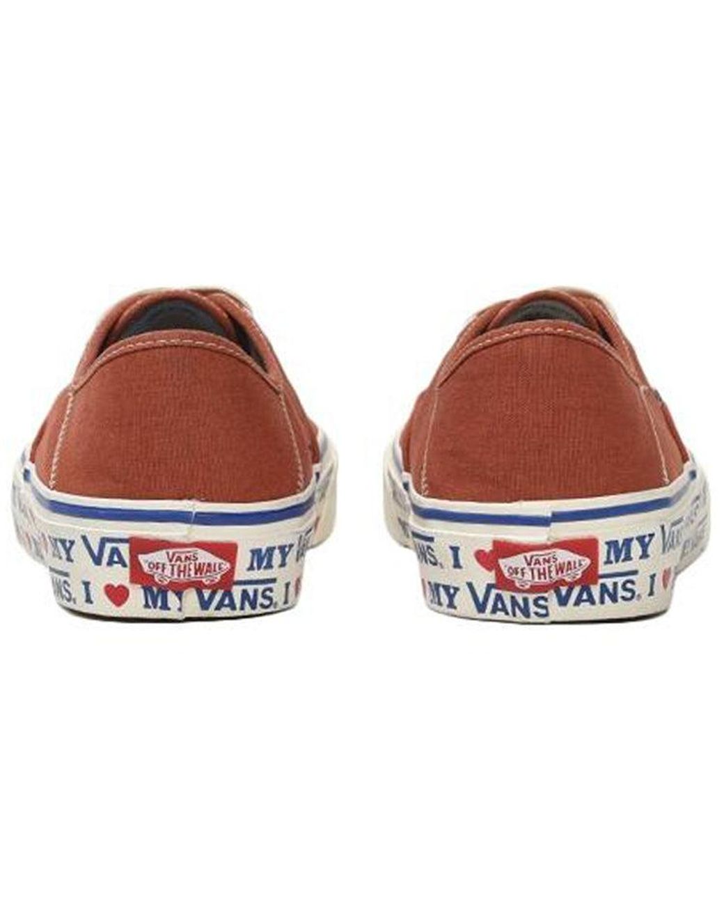 Vans Red Authentic Sf 'Salt Wash' for men