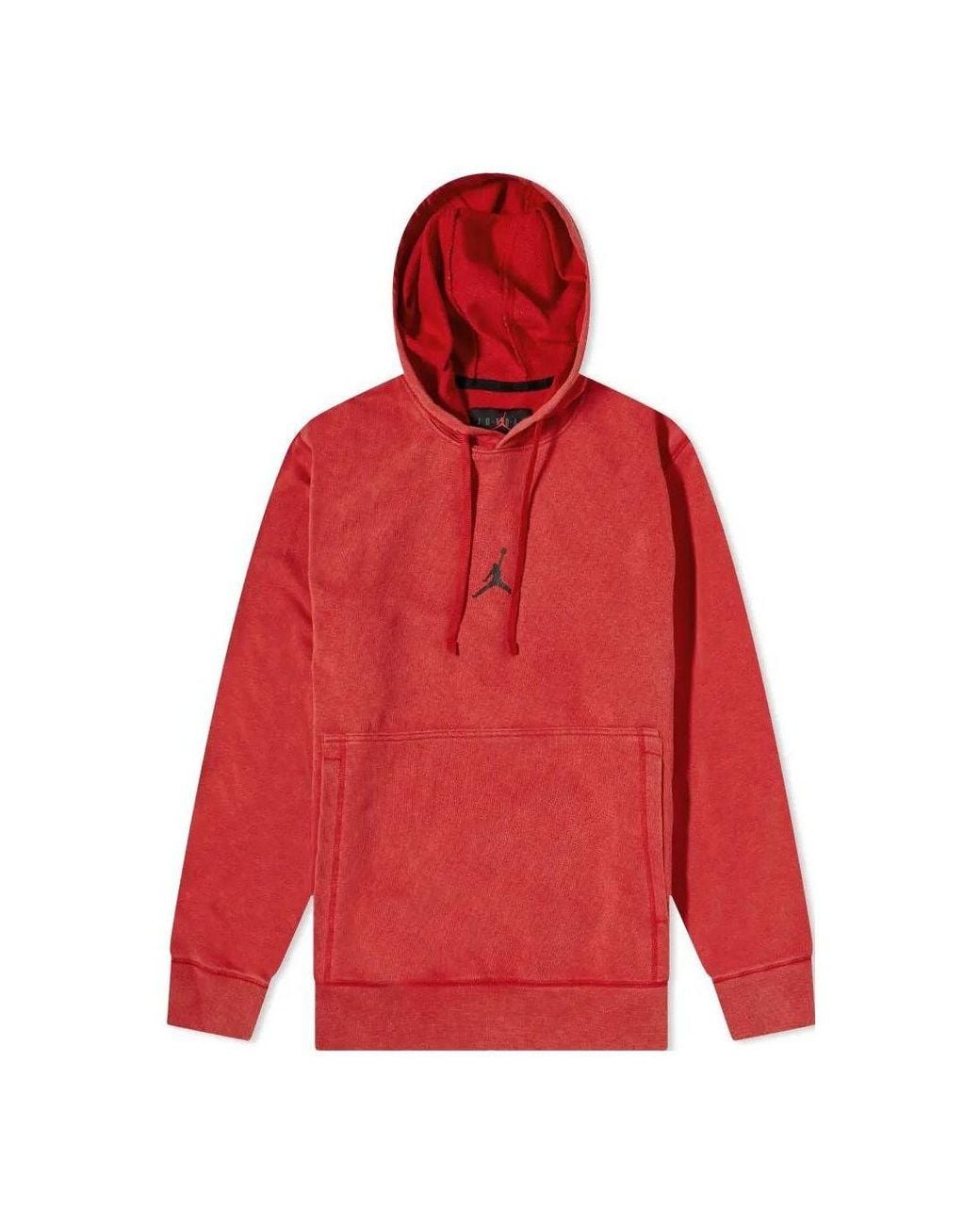 Nike Red Dri-Fit Fleece Pullover Hoodies for men