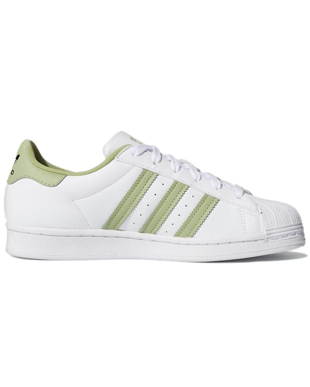 Adidas White (Wmns) Superstar Magic Lime'