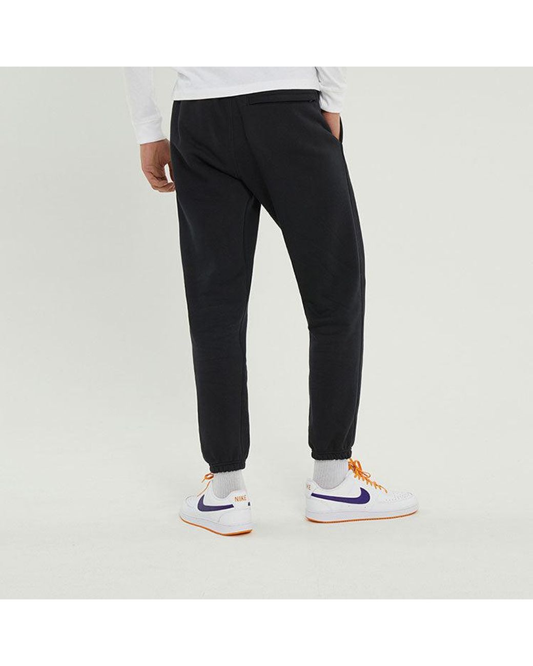 Nike Blue Nba Courtside Statement Edition Los Angeles Lakers Bundle Feet Sports Long Pants for men