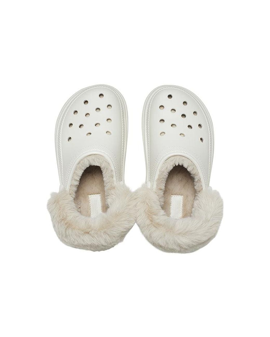 CROCSTM White Stomp Lined Clogs