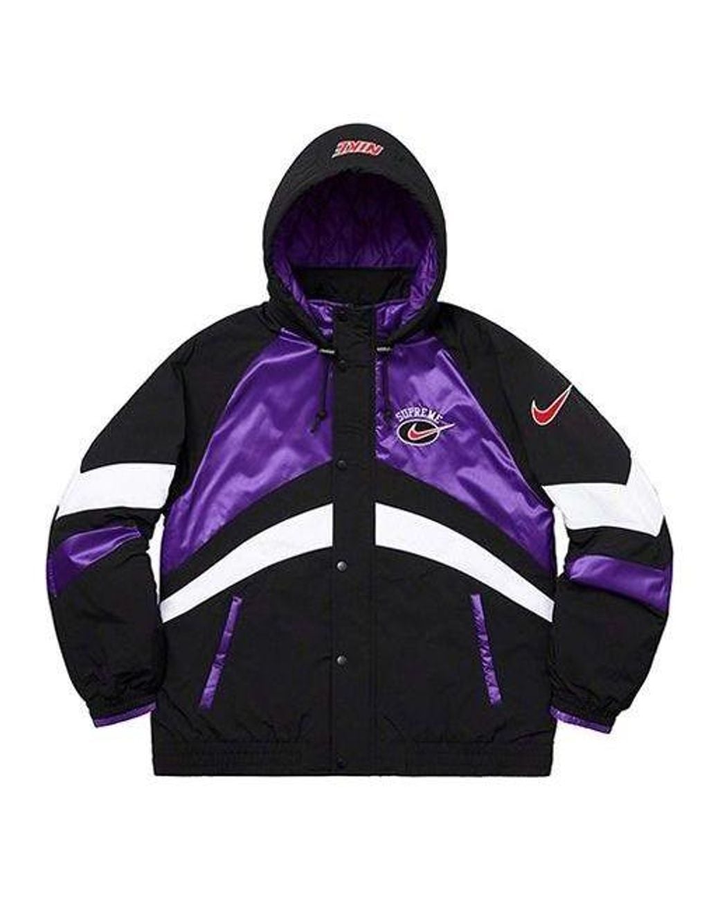 Supreme X Nike Hooded Sport Jacket in Blue for Men | Lyst UK